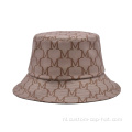 bruine emmer hoed 100% polyester